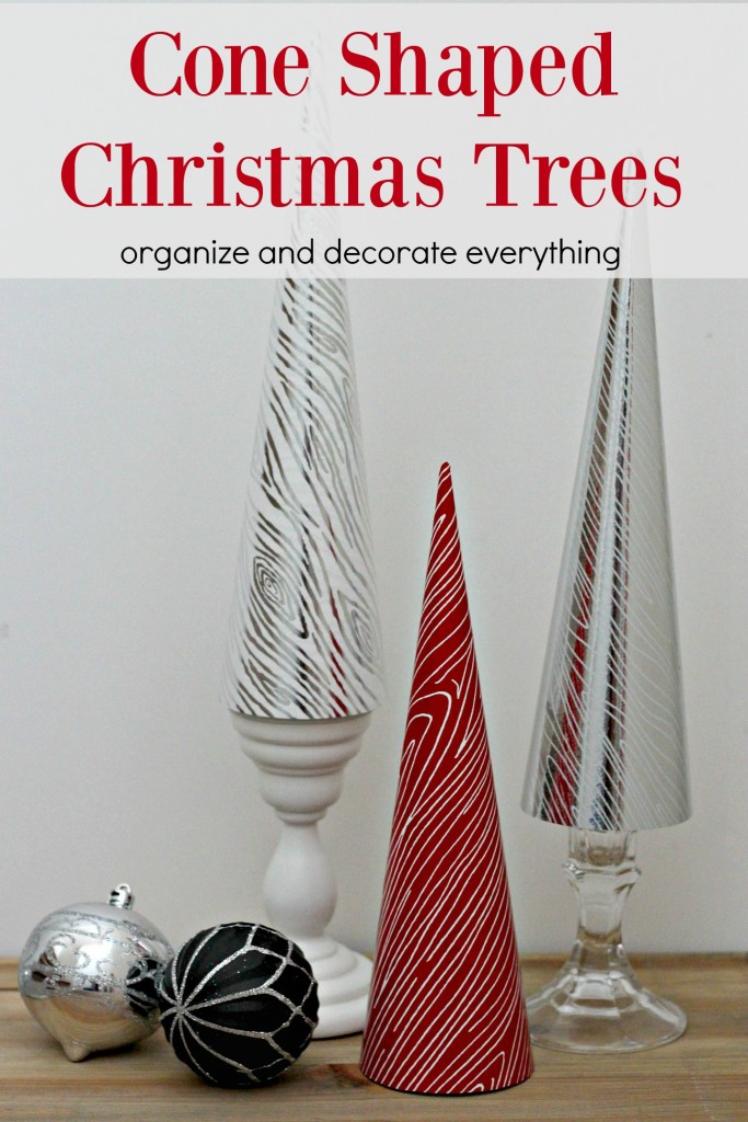 Make a Forest of these Cone Shaped Christmas Trees. They only take a few minutes to make and cost pennies