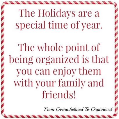 Preparing for the Holidays From Overwhelmed to Organized