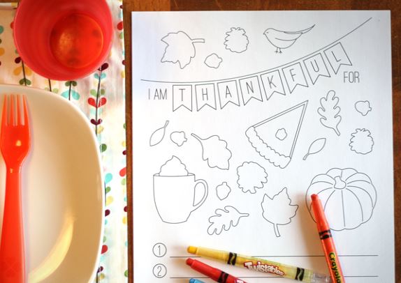 Thanksgiving coloring printable