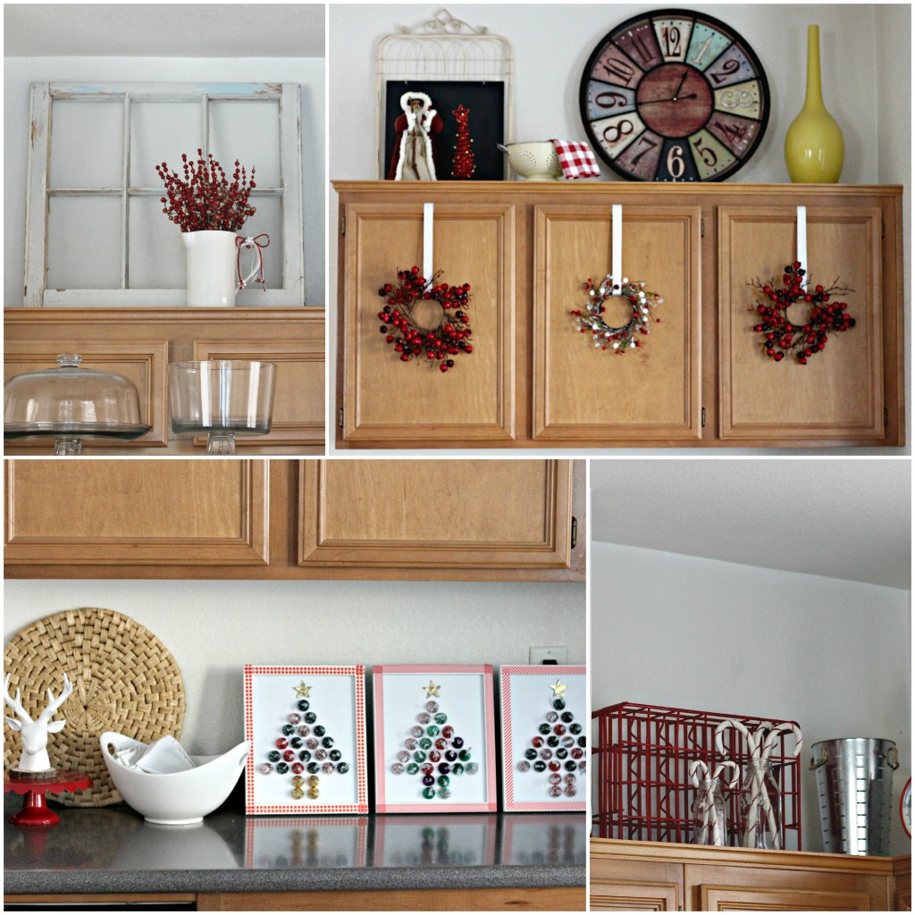 Christmas Home Tour Kitchen collage