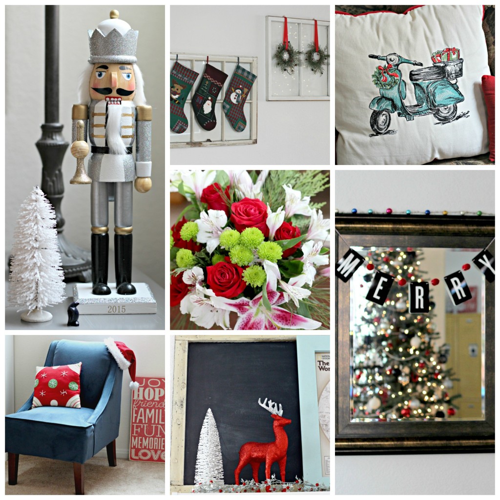 Christmas Home Tour Living romm collage