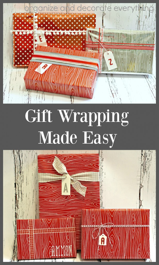 Two Gift Wrap Organizing Tips