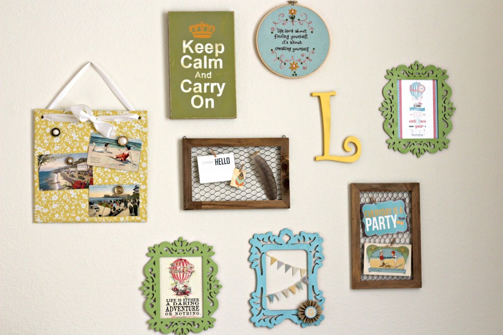 Craft Room Tour Collage Wall