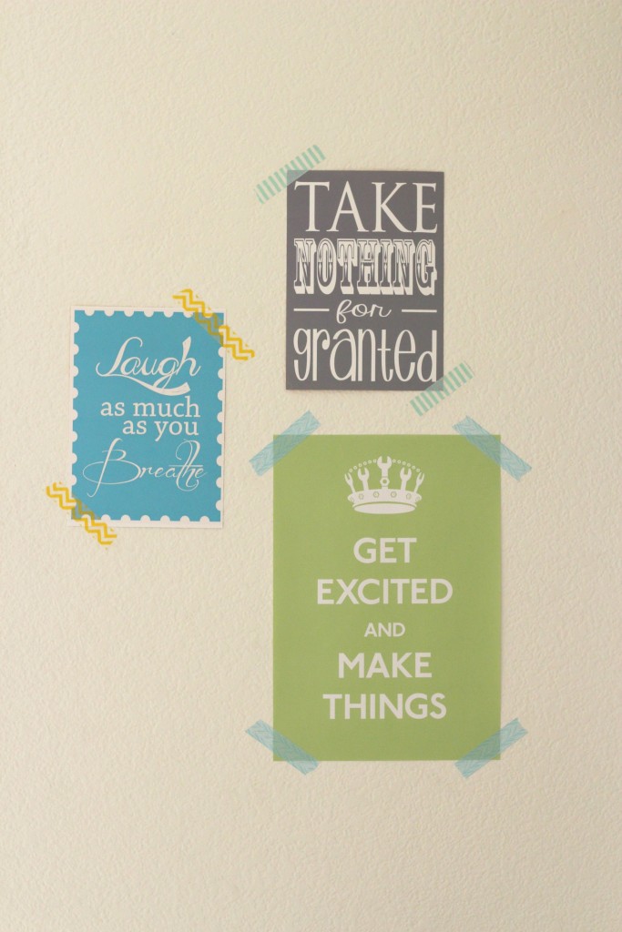 Craft Room Tour Quote Wall