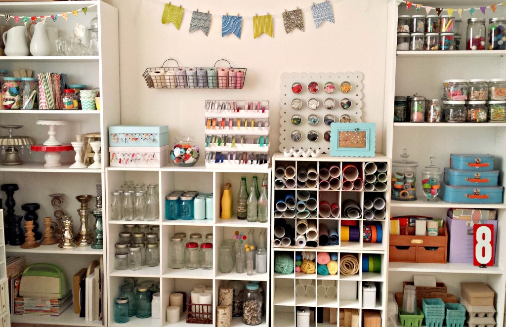 Craft Room Tour Right Wall