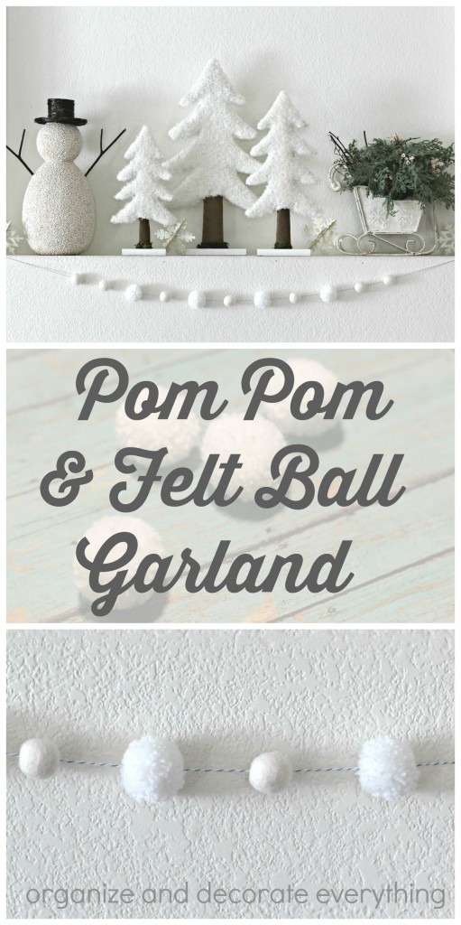 Pom Pom and Felt Ball Garland