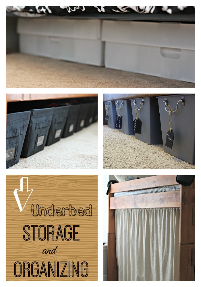 Underbed storage Great Ideas for Organizing Kids Stuff