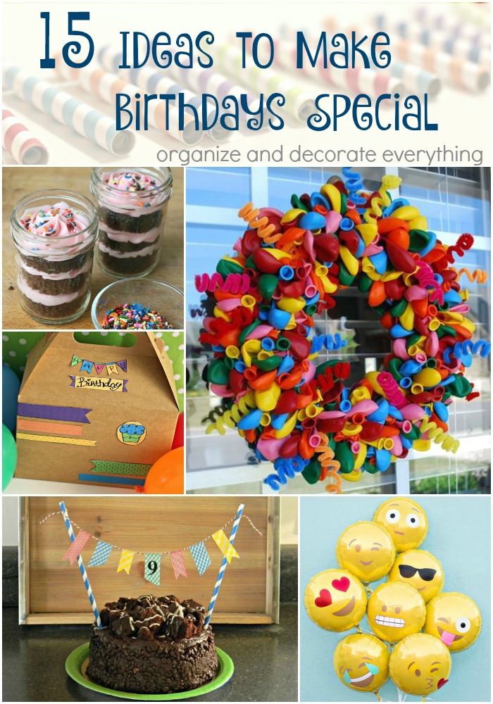 15 Craft Ideas to make Birthdays Special