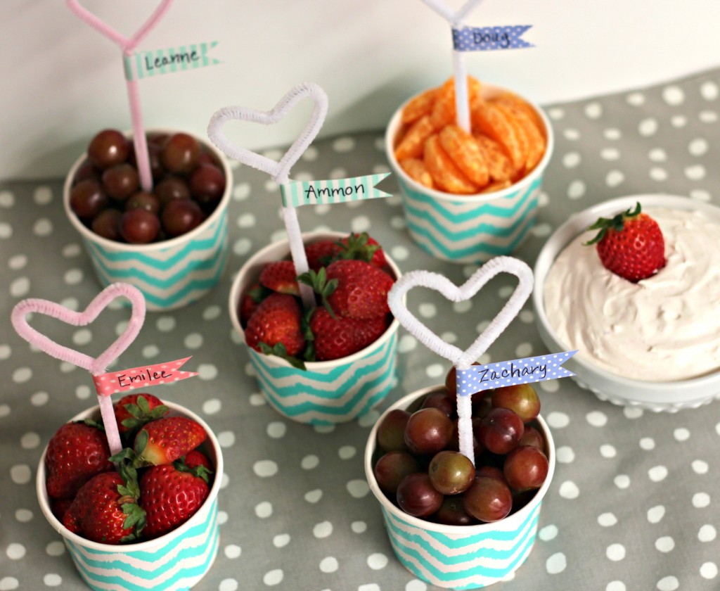 Fruit Cups and Dip