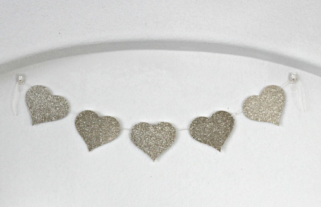 Glitter Heart Banner