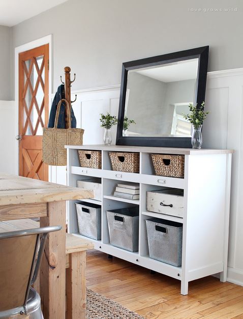 Multi Functional Entryway Storage Unit