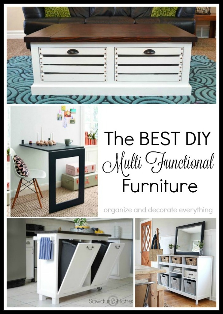 The Best DIY Multi Functional Furniture - Organize and Decorate