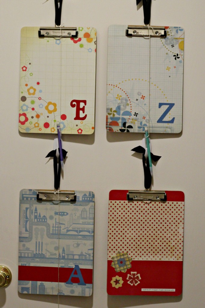 homework clipboards