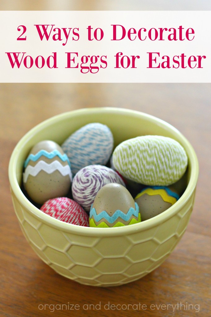 2 Beautiful Ways to Decorate Wood Eggs for Easter