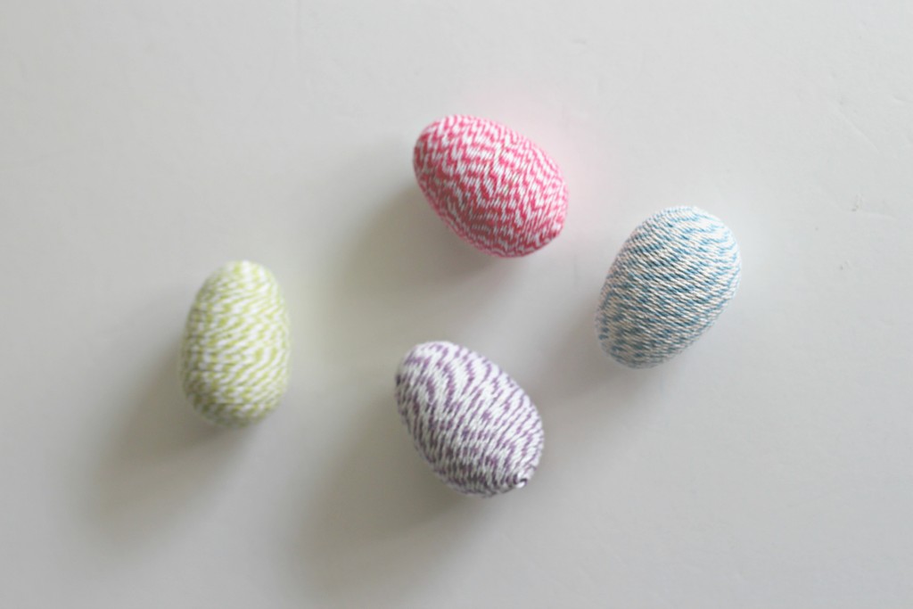 Decorated Easter Eggs bakers twine