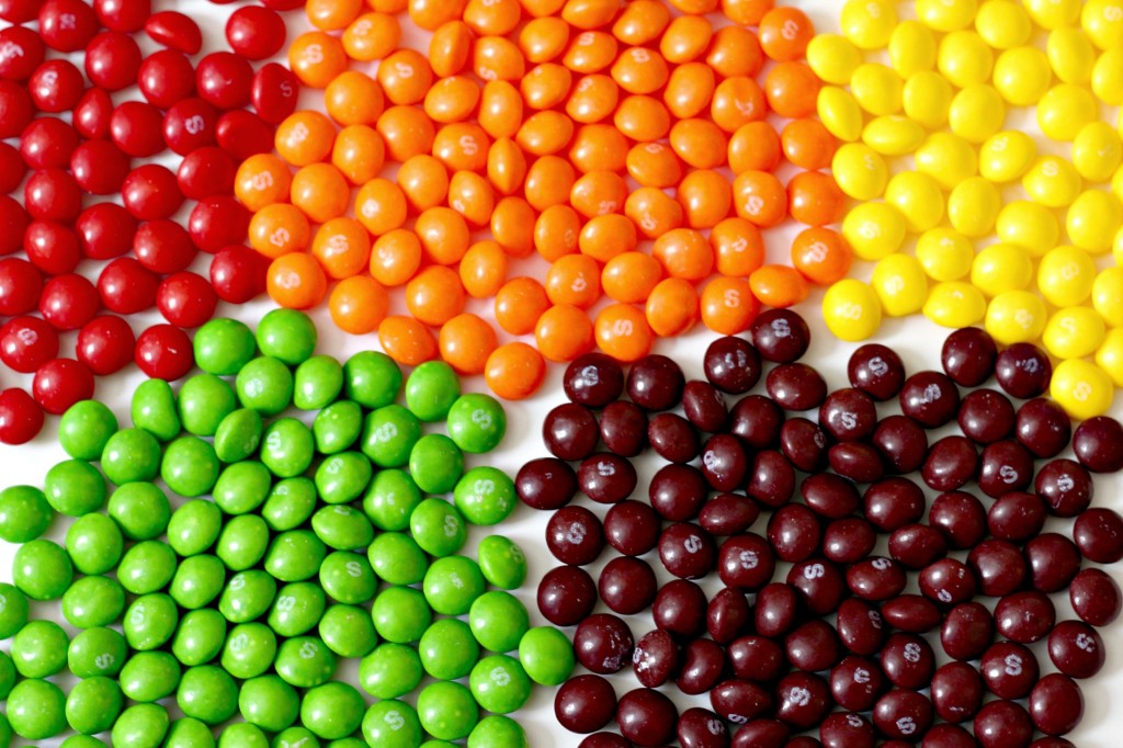 Rainbow Candy Jar skittles