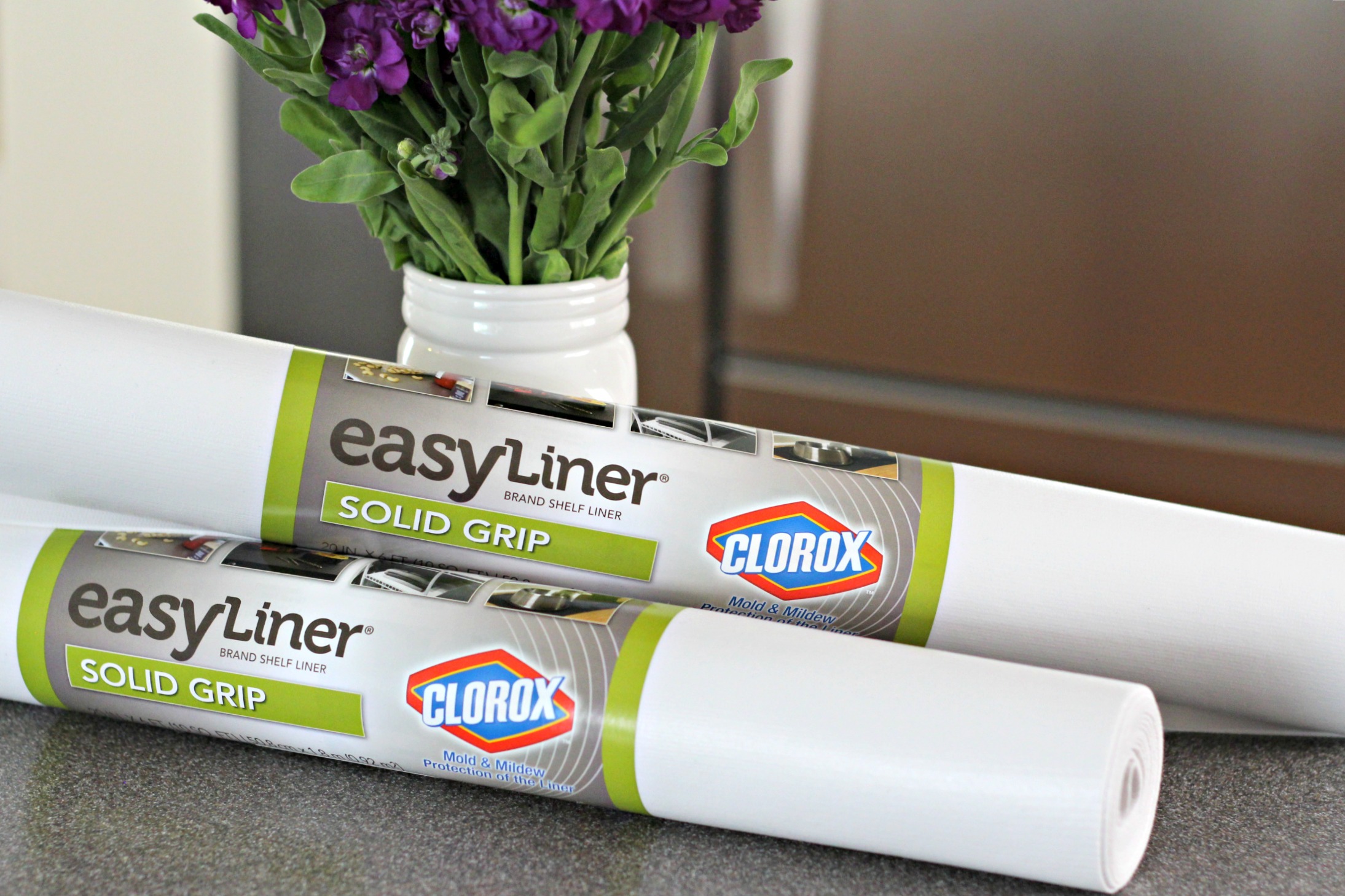 Easyliner with Clorox Solid Grip Shelf Liner - Easy to Cut