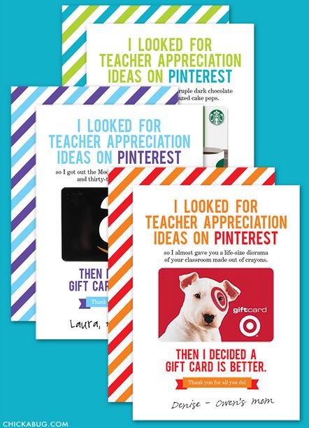 Gift Card Pinterest Card