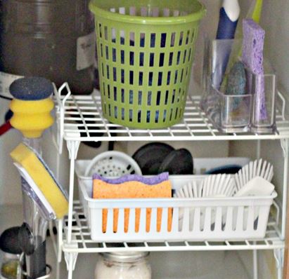 Kitchen Organizing Under the Sink