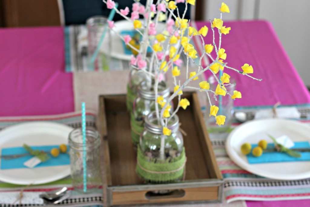 Spring Brunch table centerpiece