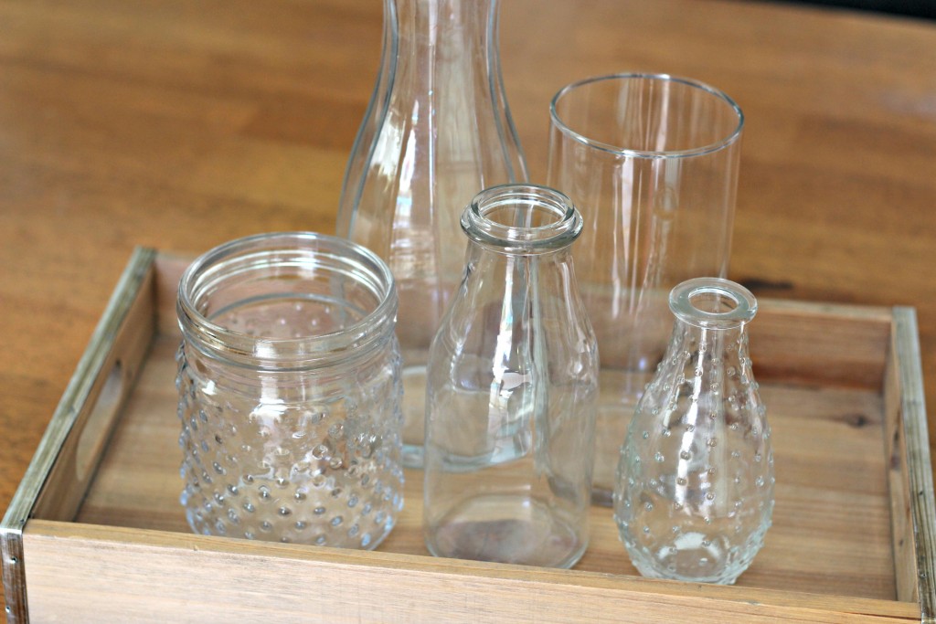 Centerpiece glass containers
