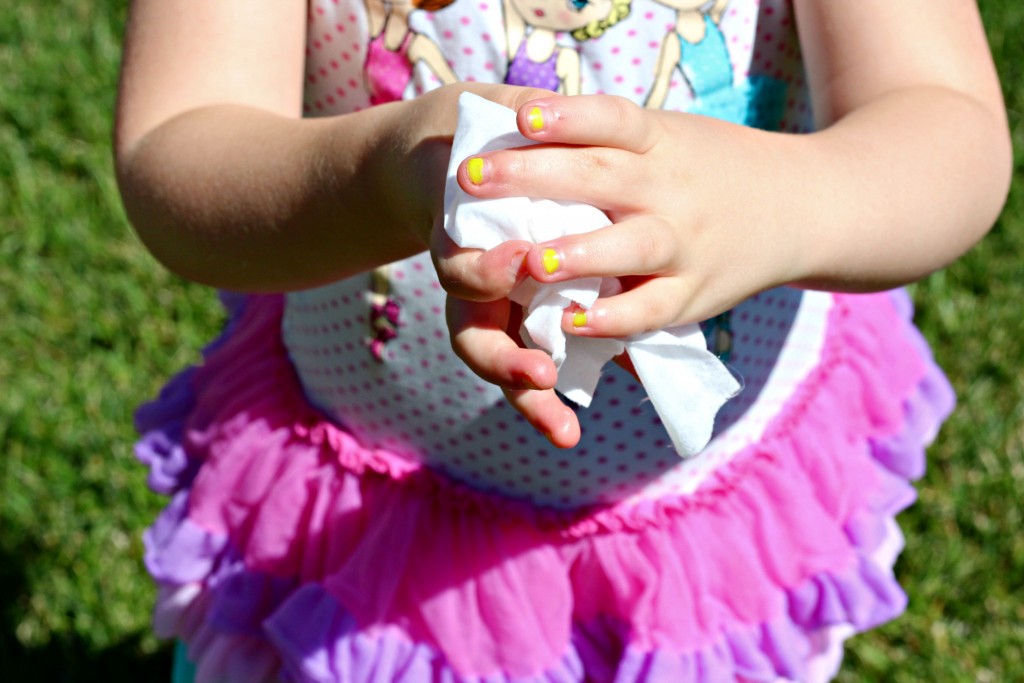 Homemade Ice Cream clean hands