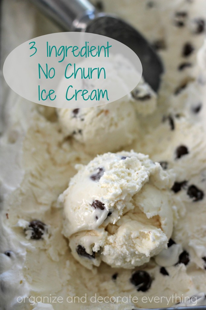 No Churn Ice Cream only 3 ingredients