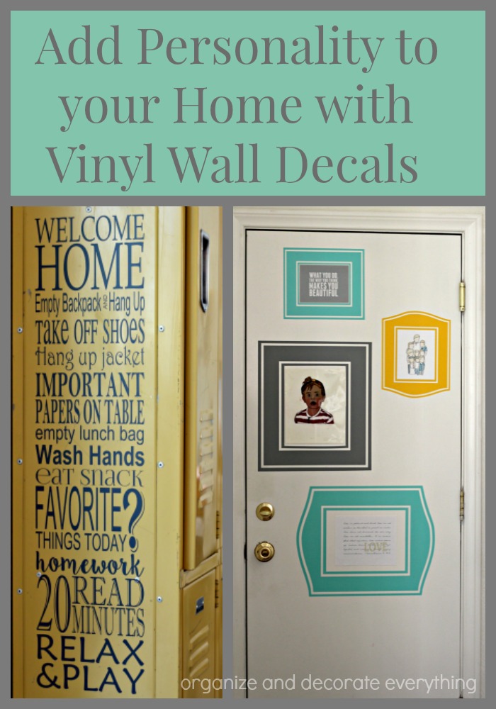 Add personality to your home with Vinyl Wall decals