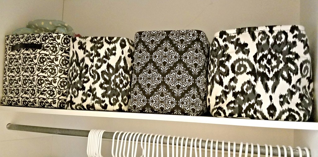 Dorm Room closet totes