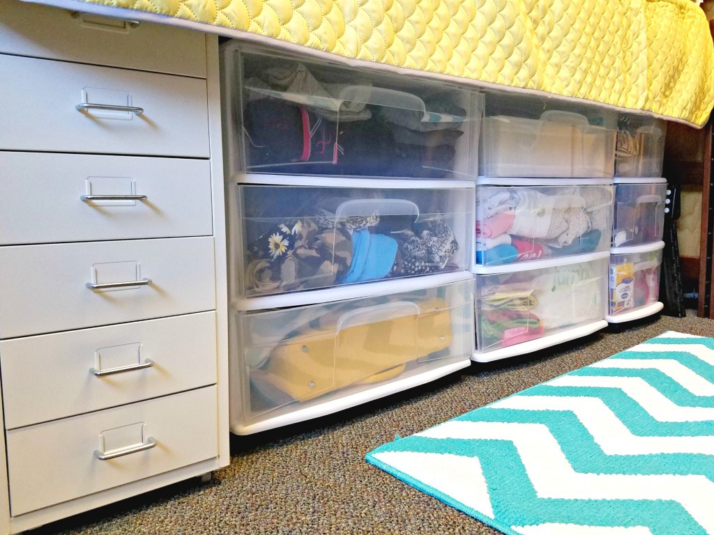 Dorm Room underbed storage