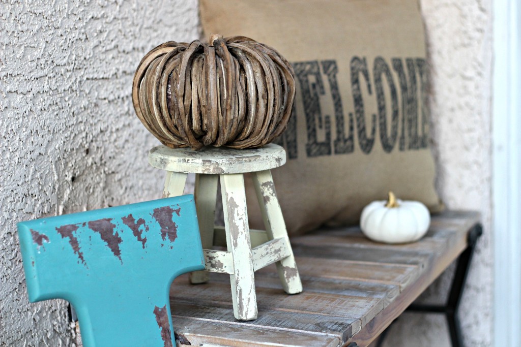 fall-home-tour-2016-wood-pumpkin-and-stool