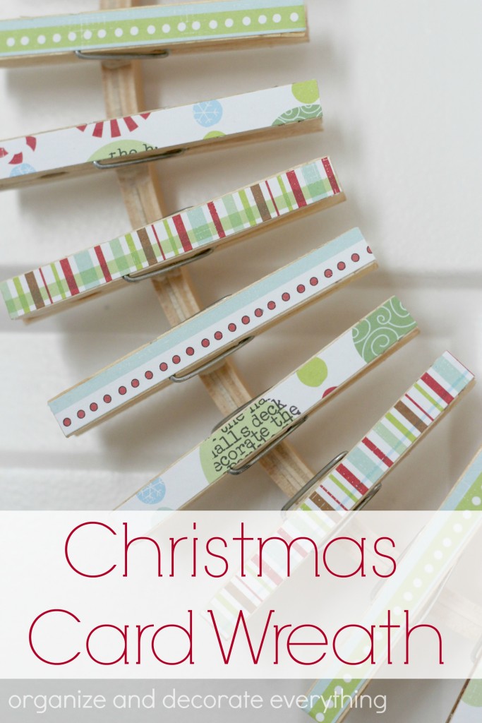 Clothes pin wreath advent calendar