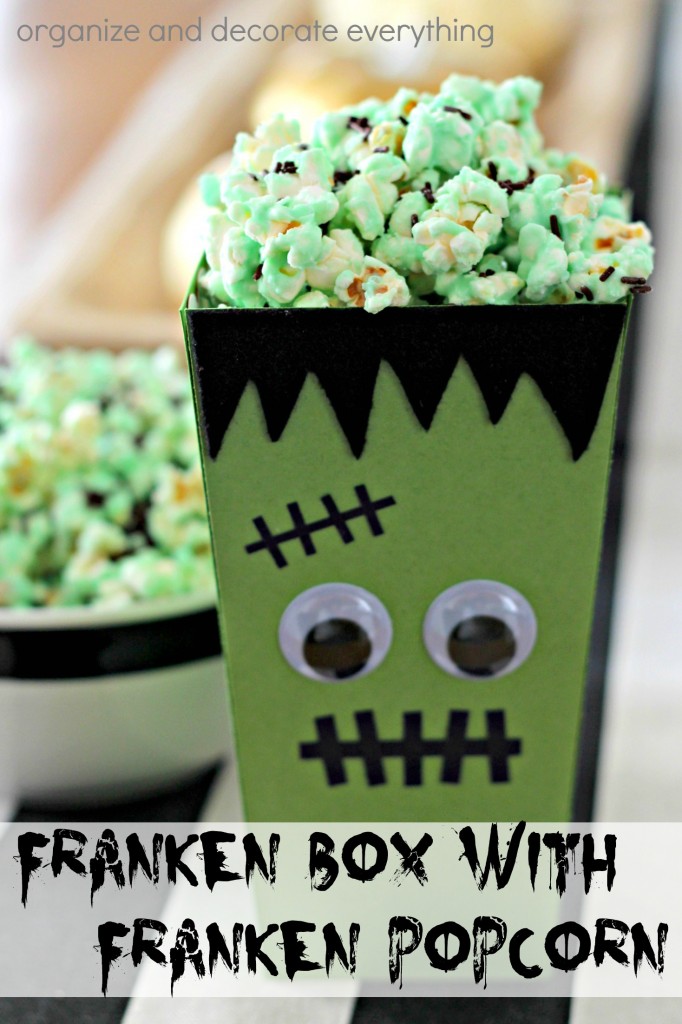 Franken Popcorn Box with Franken Popcorn - Organize and Decorate Everything