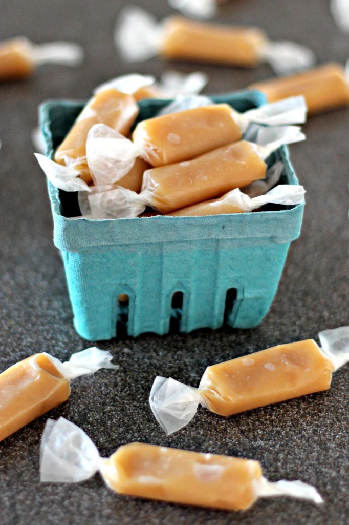 homemade-caramels-in-berry-basket
