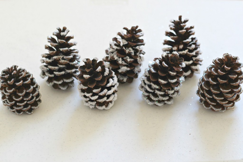 Snowy Pine Cones (4 Ways) - Organize and Decorate Everything