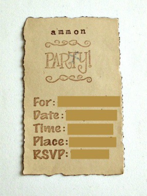 Pirate Party Invitations back