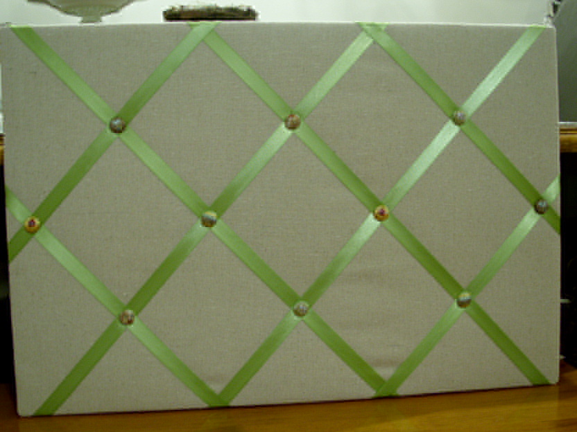 Ribbon Memo Board Organize and Decorate Everything