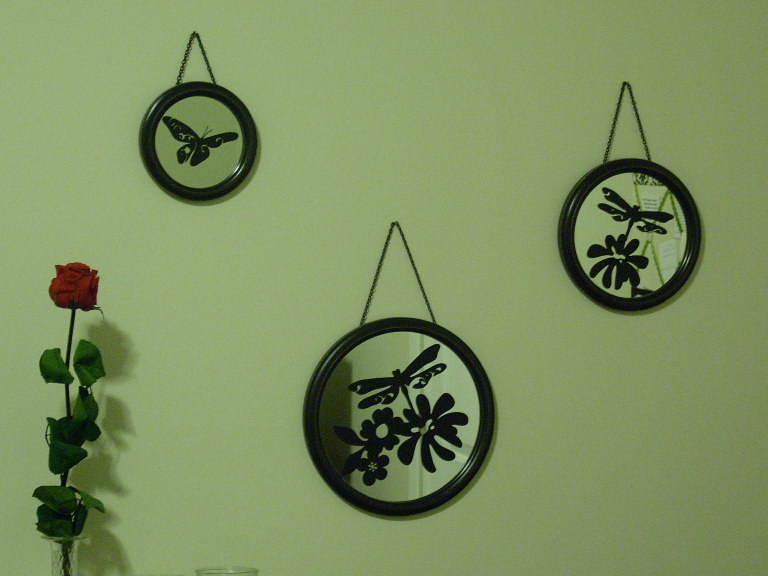 Vinyl on Mirrors Organize and Decorate Everything