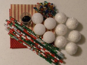 Snowman Pencil Toppers
