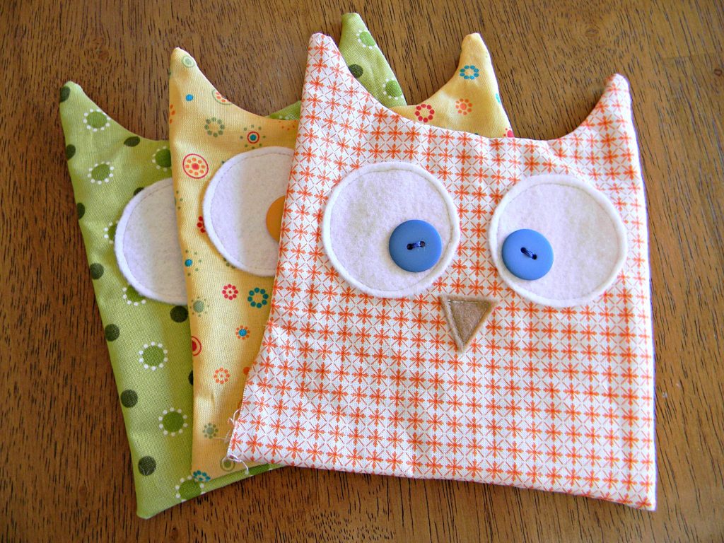 Owl Softies bodies sewn