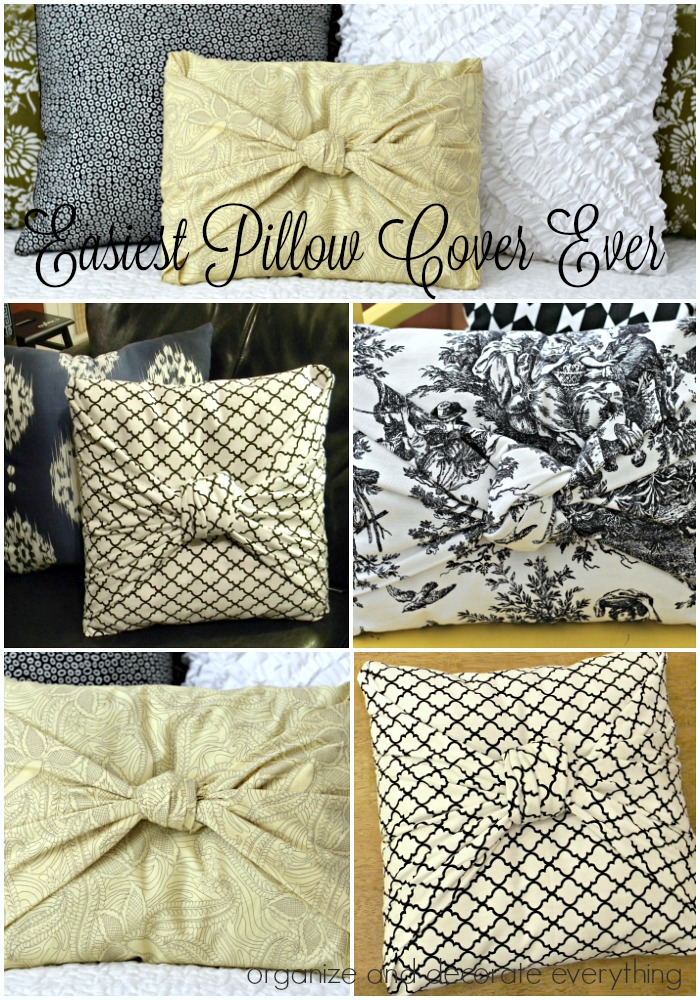 Easiest No Sew Pillow Cover Ever