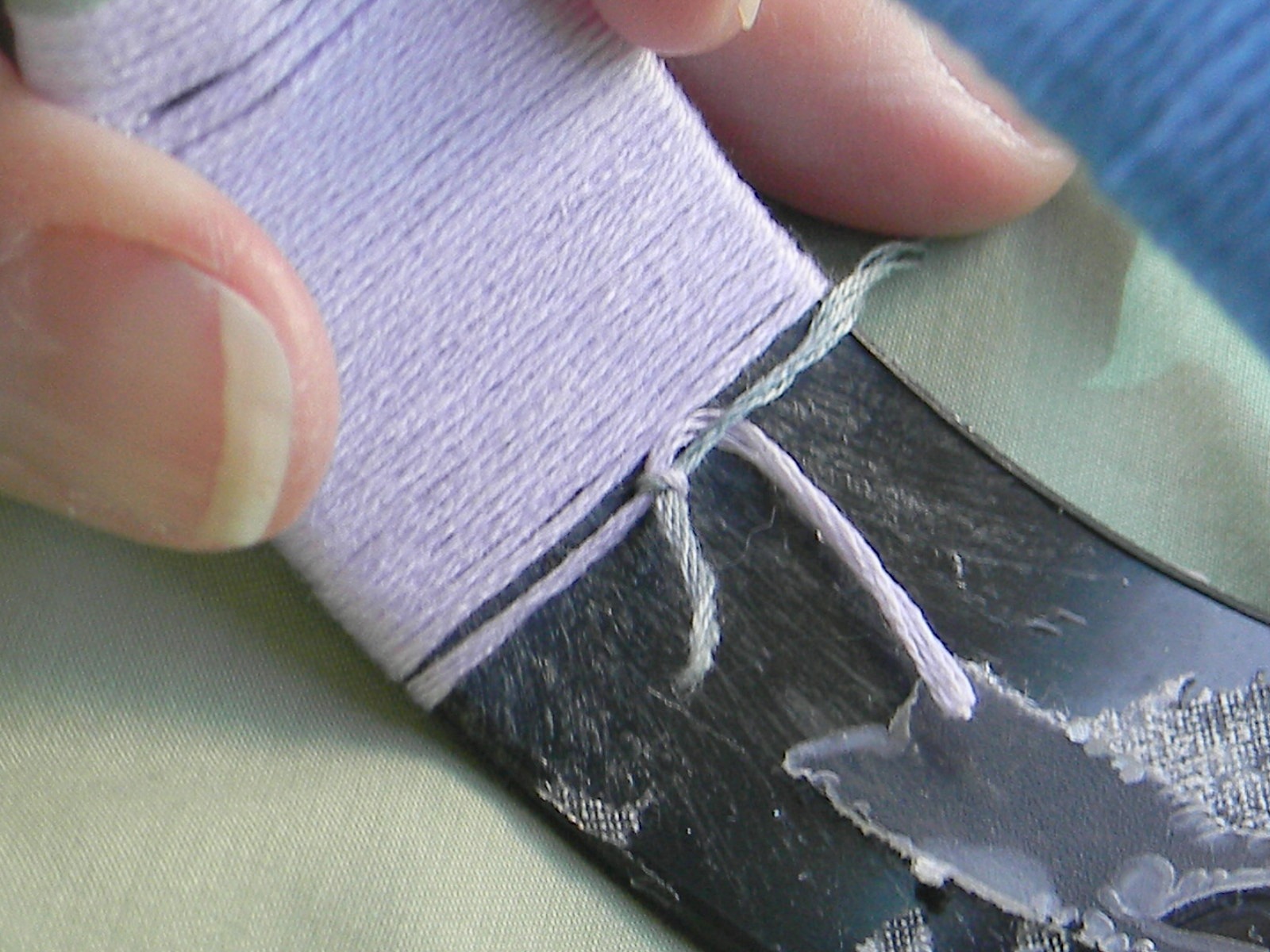 Embroidery Floss Wrapped Bracelet Organize and Decorate Everything