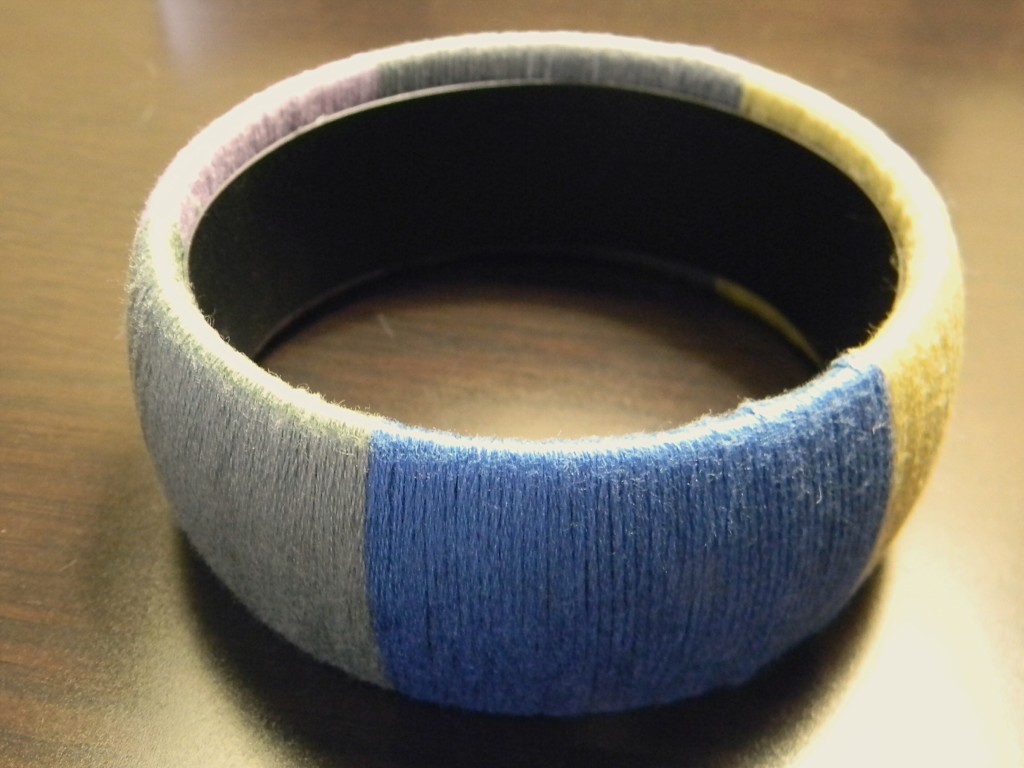 Embroidery Floss Wrapped Bracelet Organize and Decorate Everything