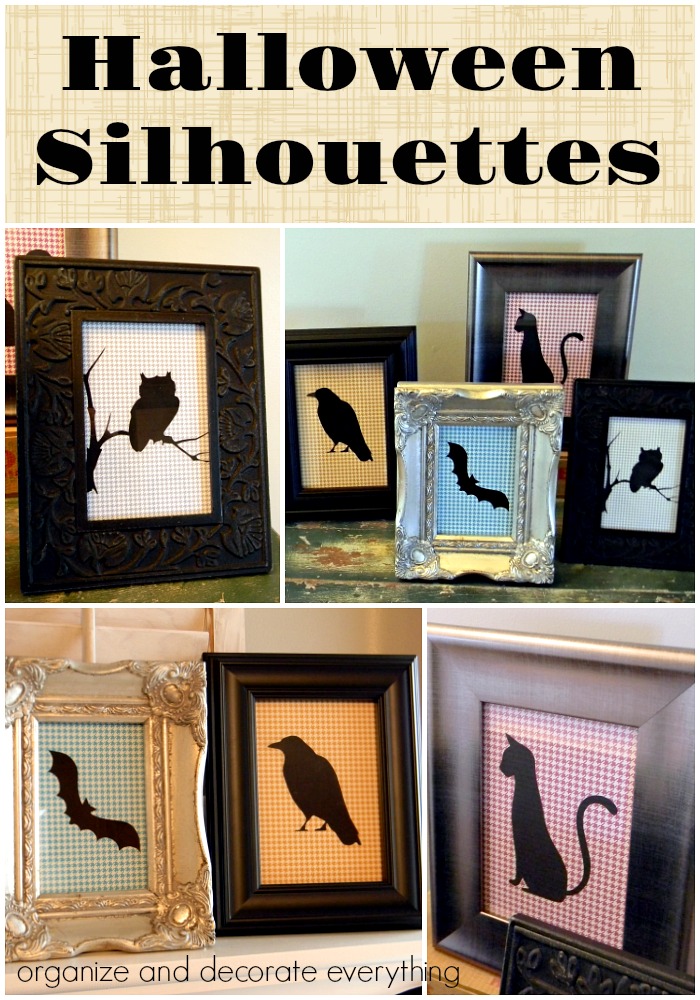 DIY Halloween Silhouettes without a personal cutting machine