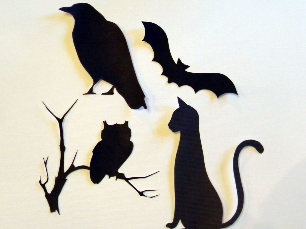 Cut out Halloween Silhouettes