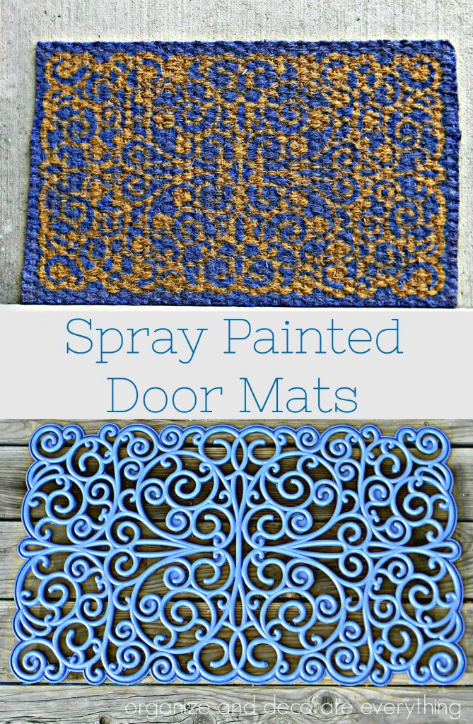 Spary Painted Door Mats times 2