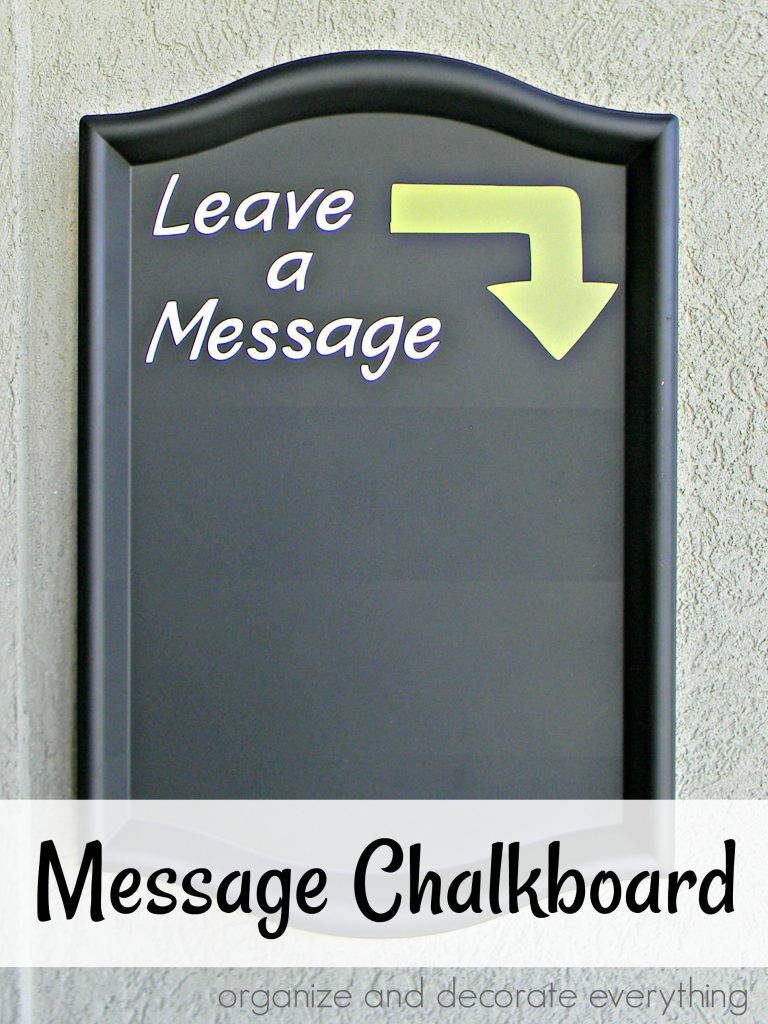 leave a message message chalkboard