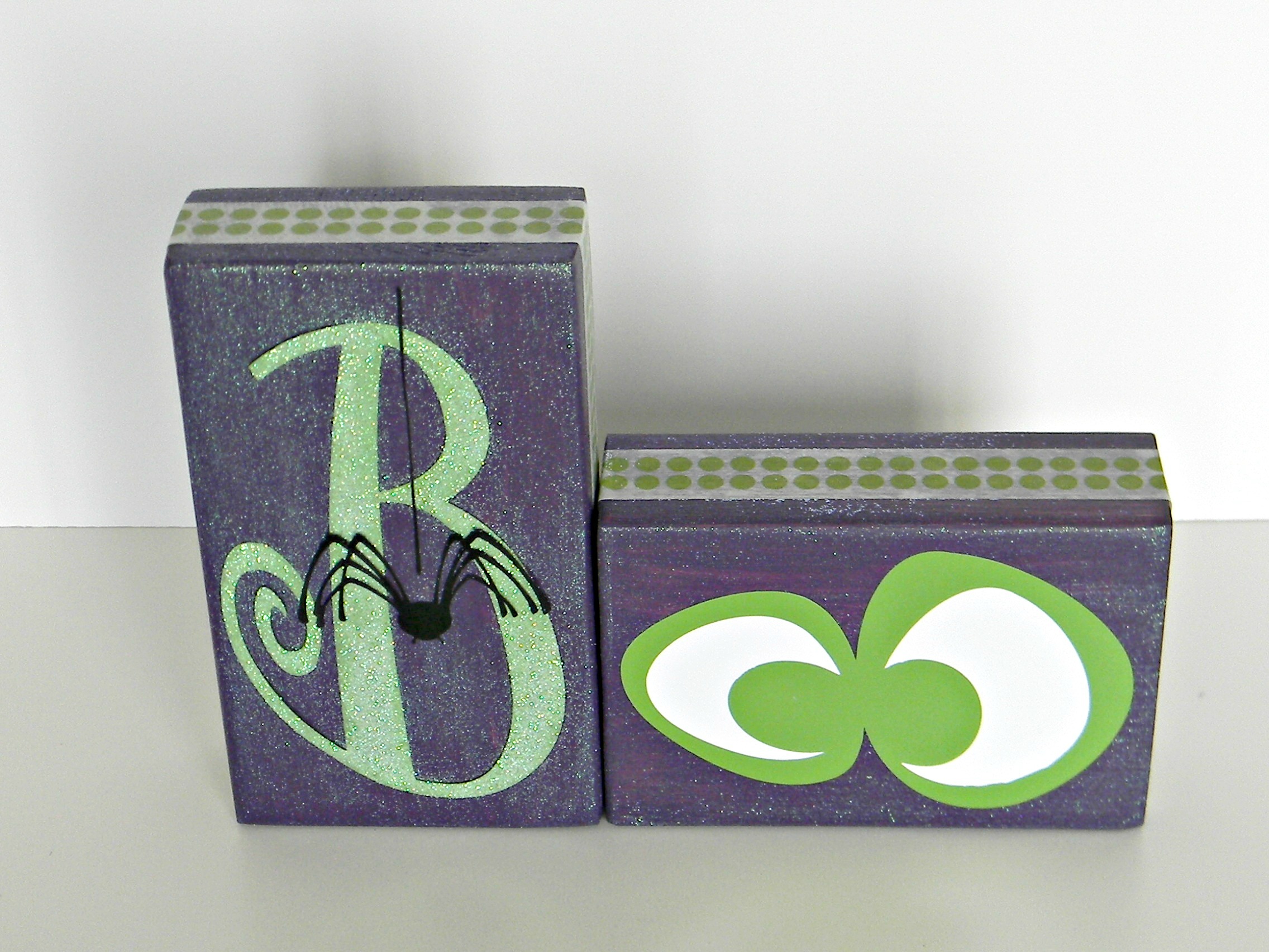 Boo Blocks finished - Organize and Decorate Everything