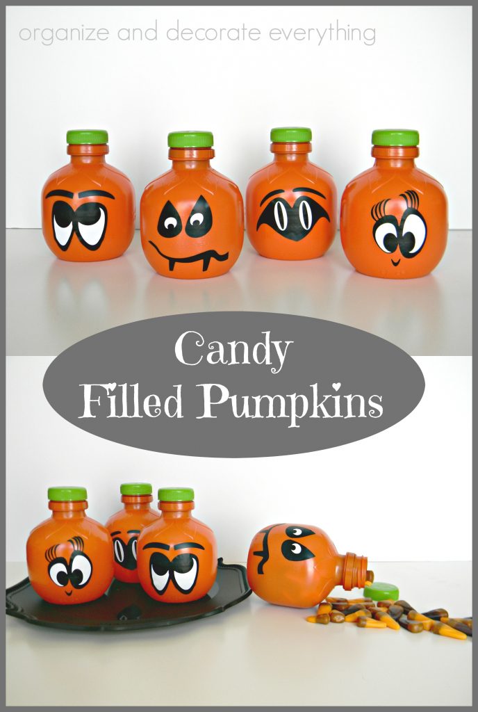 Candy Filled Pumpkins for Halloween