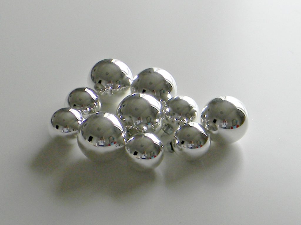 silver ball ornaments